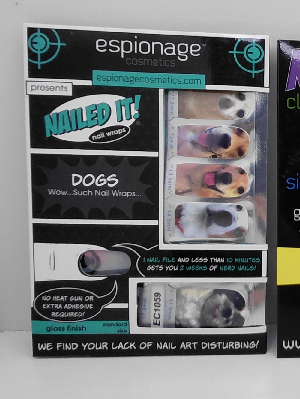 NWT Espionage Nailed It! Nail Wraps: Dogs, Super Heroes, Lunar Phase Claw Covers - Picture 2 of 9